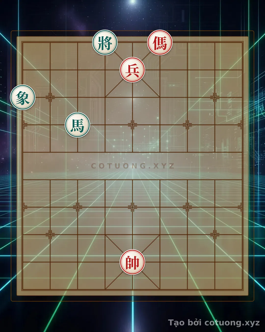 Challenge: Red General: Double Horse Leg Strategy - How to Defeat the Black Bishop - Can you solve it?