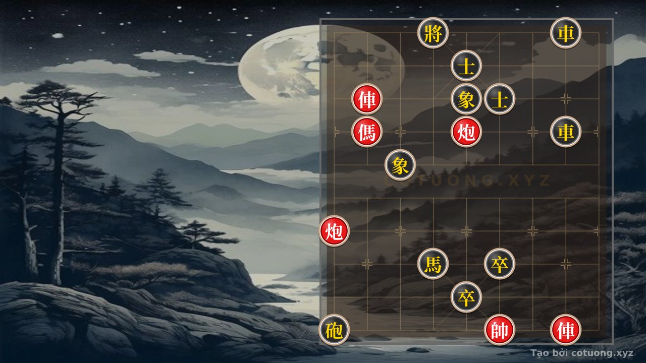 Thế cờ: The Ultimate Speed Checkmate: Red's 2 Rooks, 2 Cannons, and Horse Shatter Black's 2 Rooks, Cannons, and Horse in Just 3 Moves - A Unique Unbeatable Strategy — Cờ Tướng Online