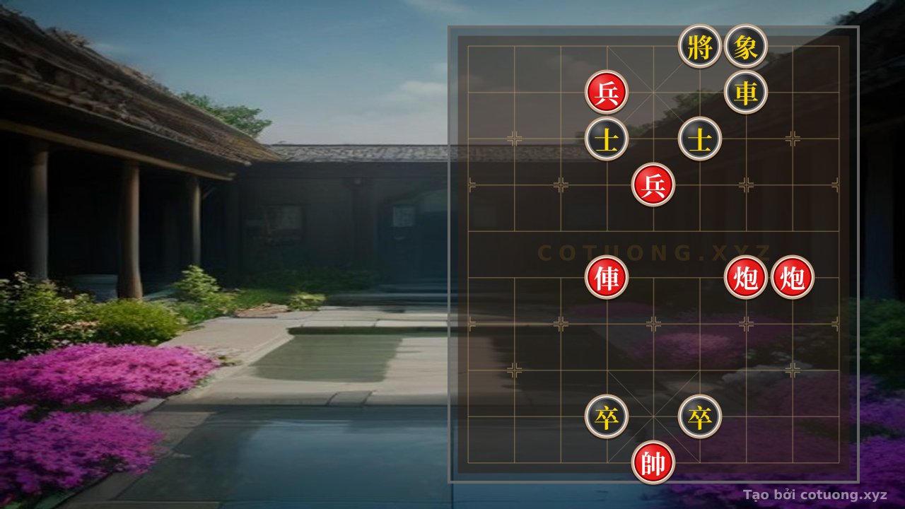 Thế cờ: Black's Hidden Cannon: Advisor, Elephant Siege the Palace - Red's Offensive Breakthrough Tactics — Cờ Tướng Online