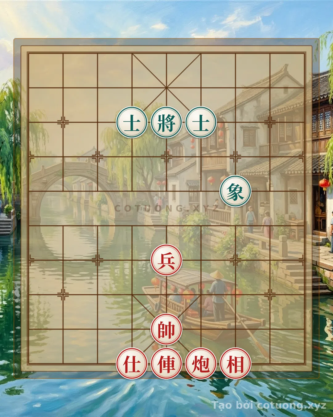 Thế cờ: Xiangqi (Chinese Chess) Tactics: Cannon and Advisor Defense — Cờ Tướng Online