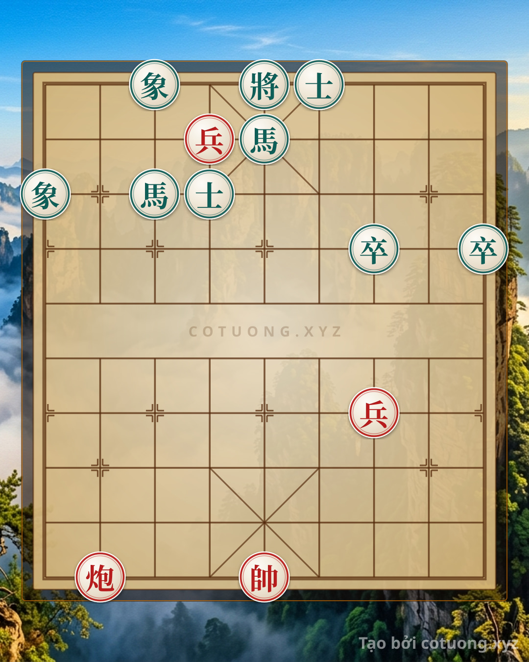 Challenge: Lưỡng chốt phò trợ, đoạt tướng bình thiên hạ - Can you solve it?