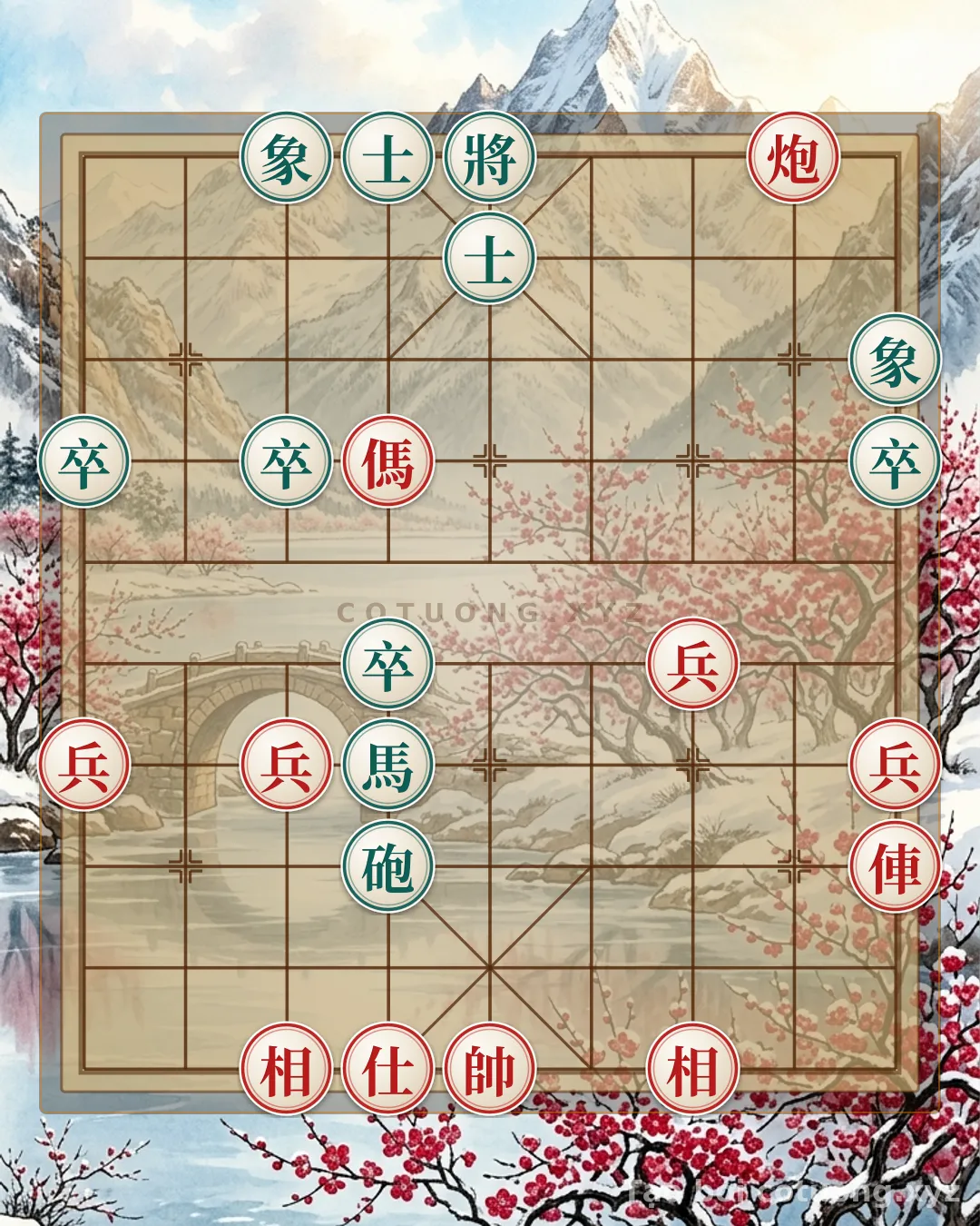 Challenge: The Mysterious Formation: The Lonely Red Chariot in the Eight Trigrams Array - Can you solve it?