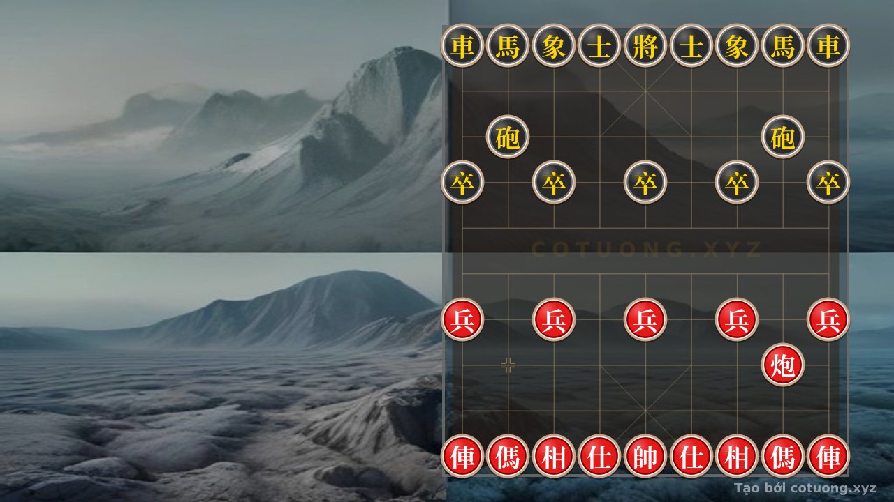 Thế cờ: Xiangqi (Chinese Chess) 1/10: Black Defense, Red Offense - The 'Empty Cannon' and 'Rook Thrust' Tactics — Cờ Tướng Online