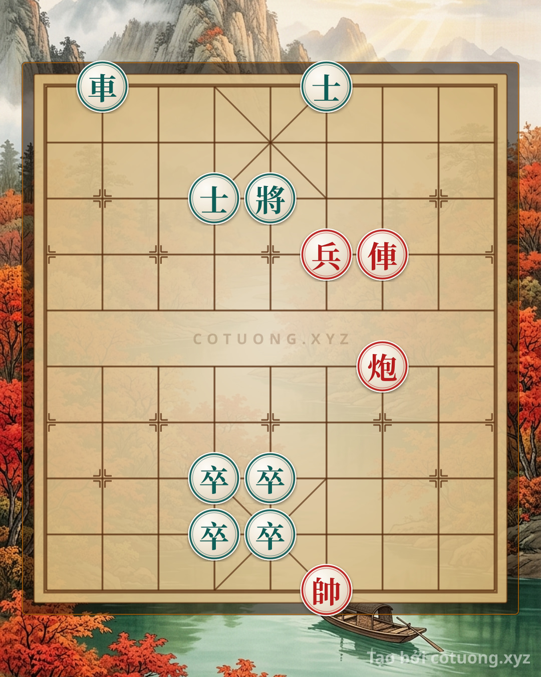 Challenge: Xa pháo hiệp lực trảm tướng - Can you solve it?