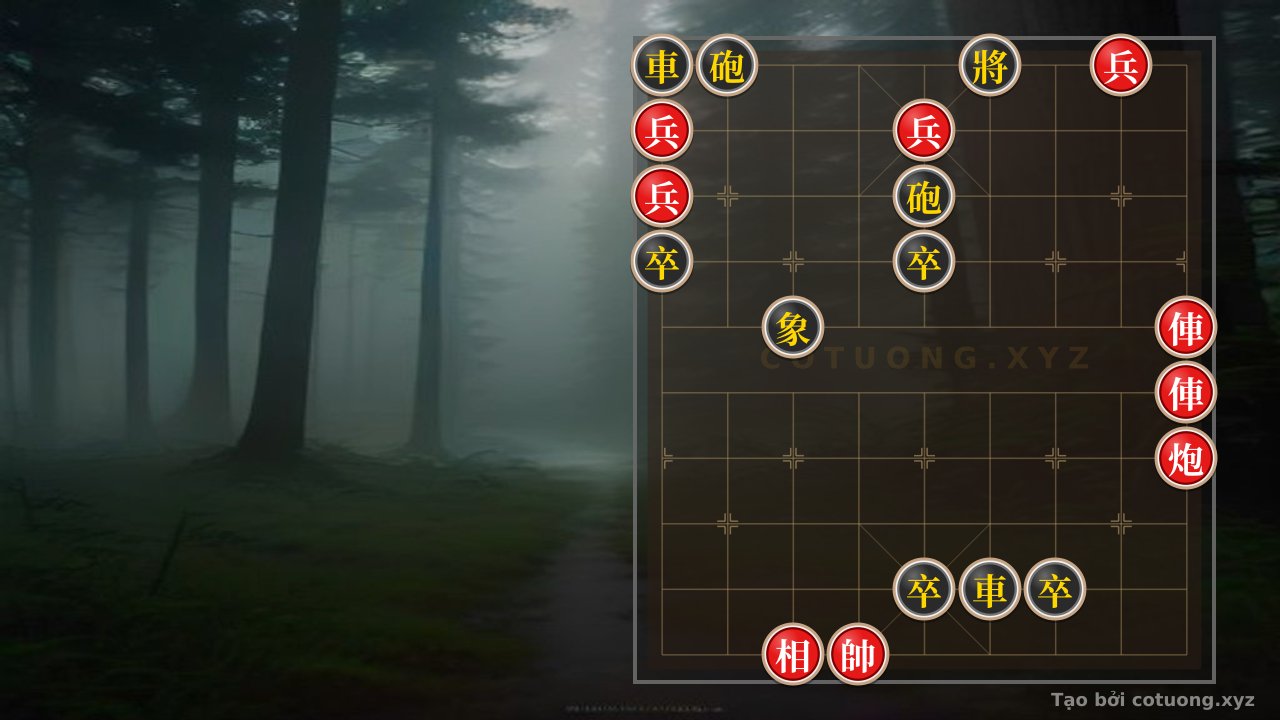 Thế cờ: Xiangqi: Strategy to Attack the Black Chariot on Row 10 - Brutal Tactics for the Red Army — Cờ Tướng Online