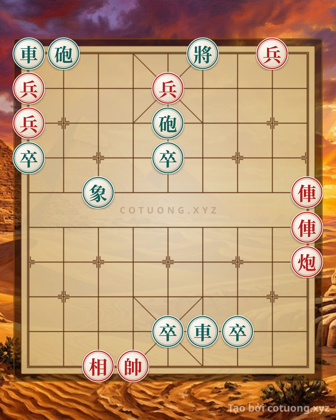 Challenge: Xiangqi: Strategy to Attack the Black Chariot on Row 10 - Brutal Tactics for the Red Army - Can you solve it?