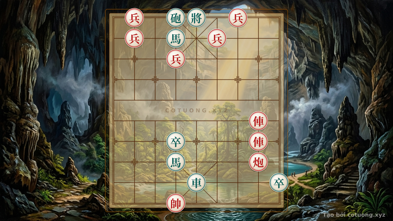 Thế cờ: The Hidden Masterpiece of Xiangqi: 'Double Pawn Trap' - When the Red Chariot Shatters the Black's Defense in One Move! — Cờ Tướng Online