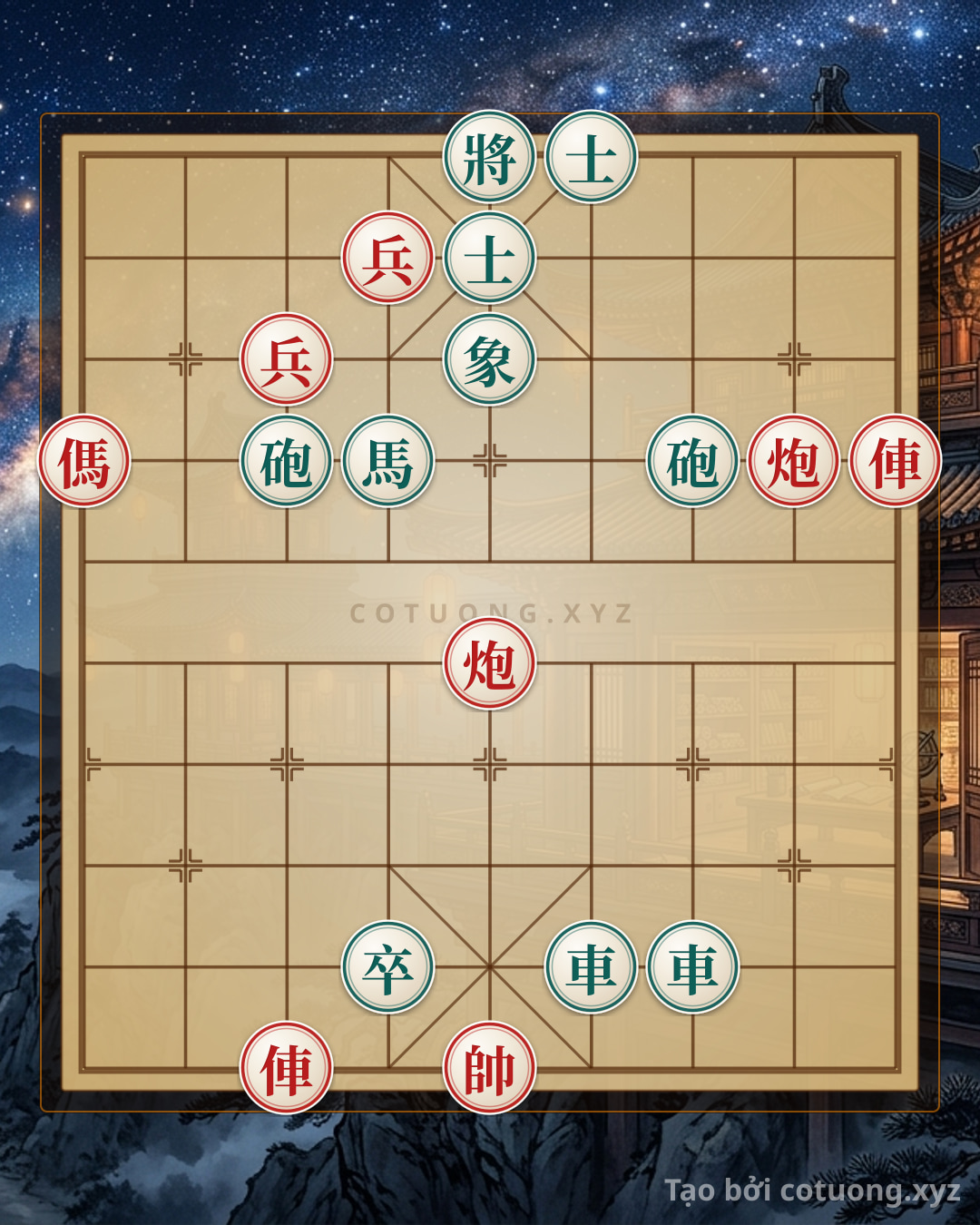 Challenge: Real-World Tactics: 2Rooks 2Cannons Horse 2Pawns vs. 2Rooks 2Cannons Horse Pawn 2Advisors Elephants - Quick Win Strategy - Can you solve it?