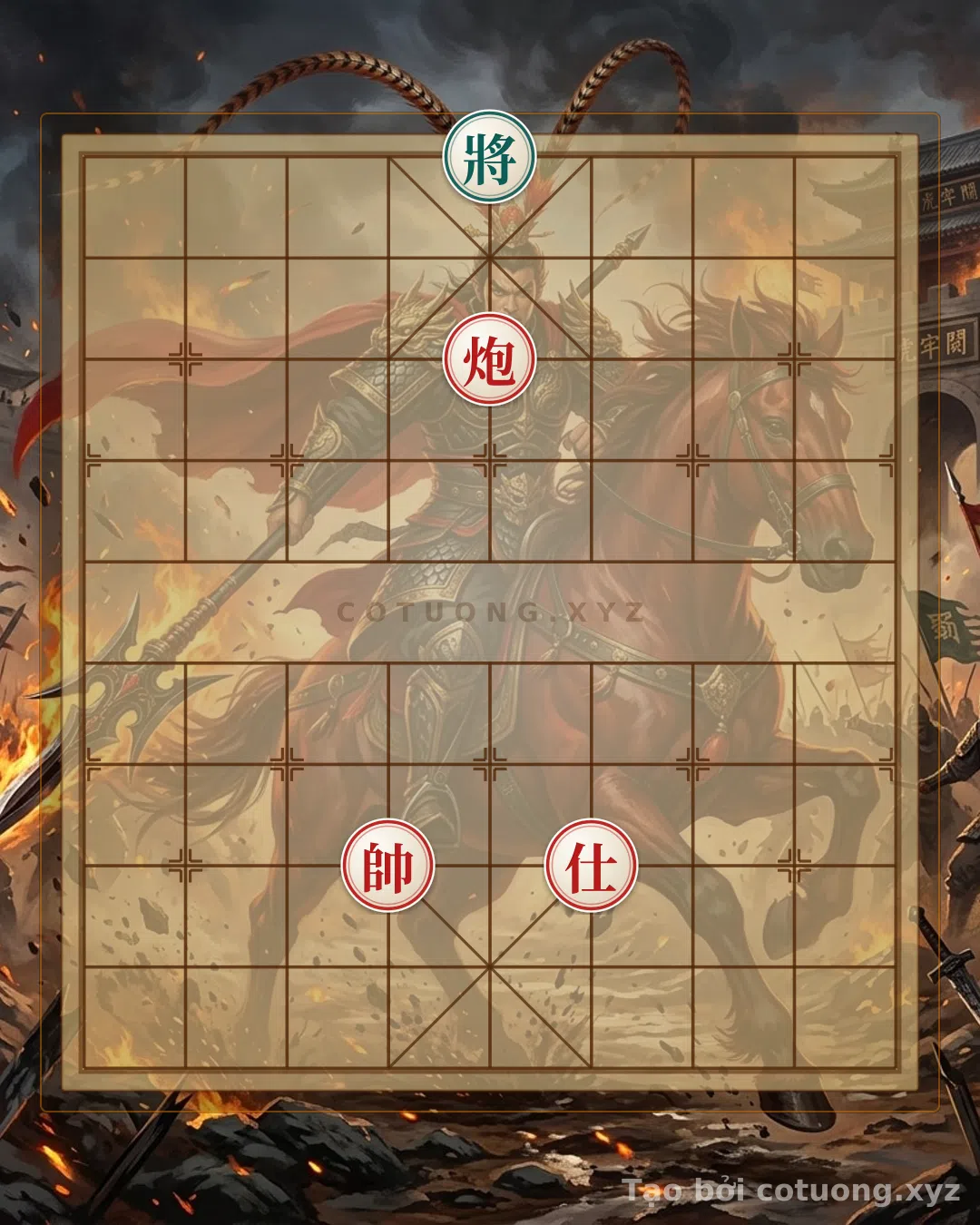 Thế cờ: Xiangqi (Chinese Chess) Opening: The 'Red Cannon on 5th Rank, 8th File' Formation - Defensive Tactics from the Black Side's Perspective — Cờ Tướng Online