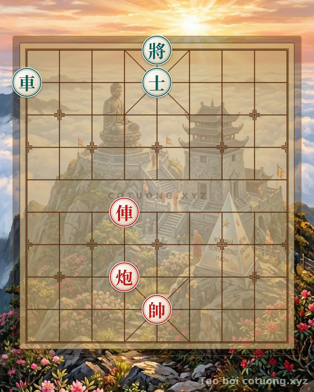 Thế cờ: Xiangqi: Red's Victory Strategy with Chariot and Cannon - Core Tips — Cờ Tướng Online