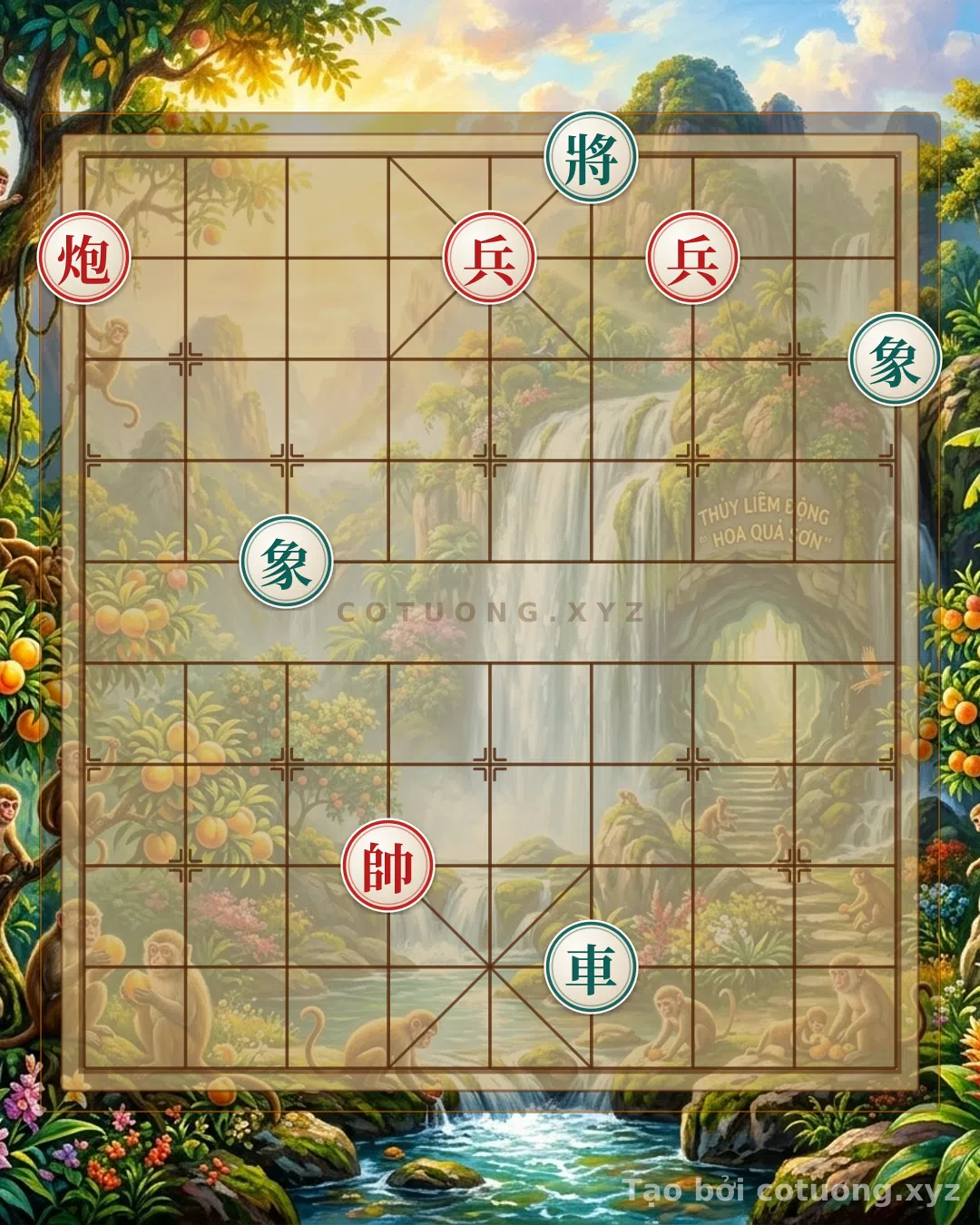 Thế cờ: Xiangqi Position: Red Cannon Shoots Black Chariot - Basic Tactics for Beginners — Cờ Tướng Online