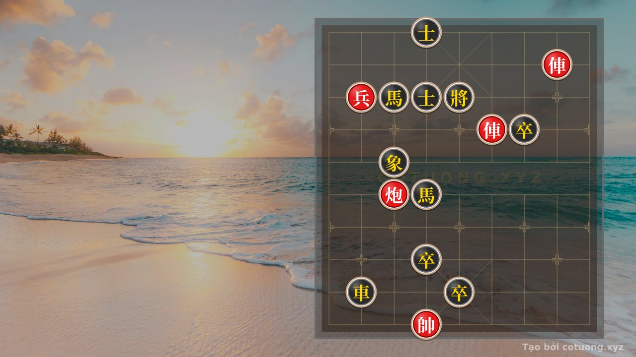 Thế cờ: Red General Chess: Defensive Strategies from the Advisor's Position at 4th Rank 10 — Cờ Tướng Online