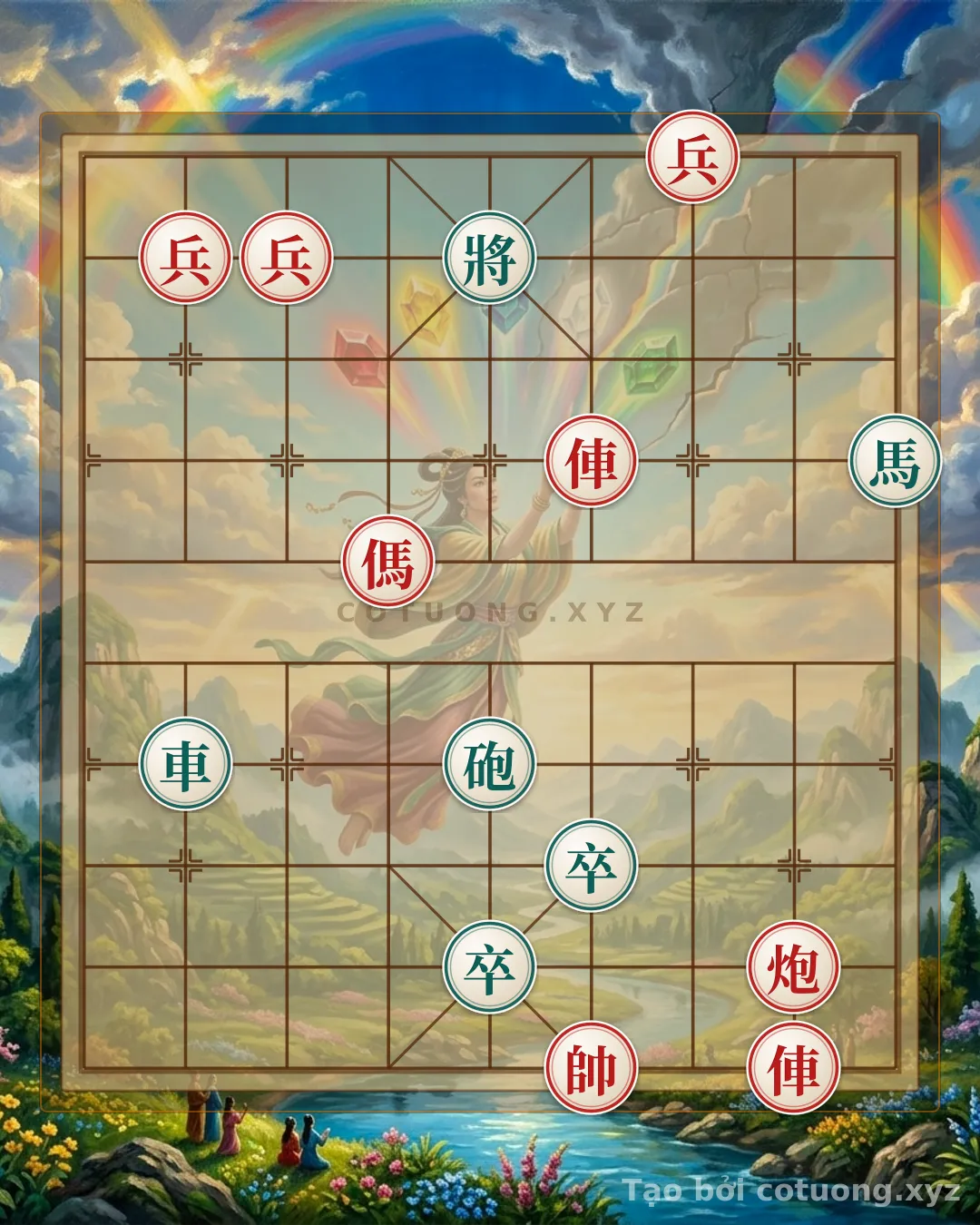Challenge: Xiangqi Symphony: Black's Resilience Amidst the Flames - Can you solve it?