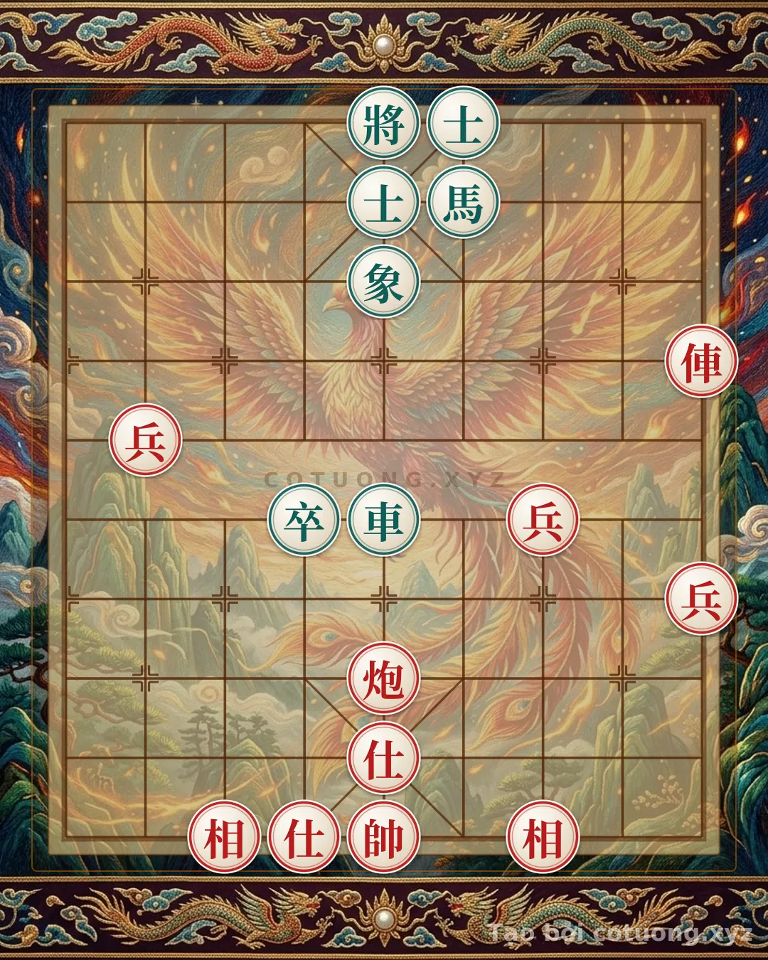 Thế cờ: Chess Tactics Insight: Red Cannon's Powerful Shot, Black Chariot's Retreat - Advanced Xiangqi Online — Cờ Tướng Online