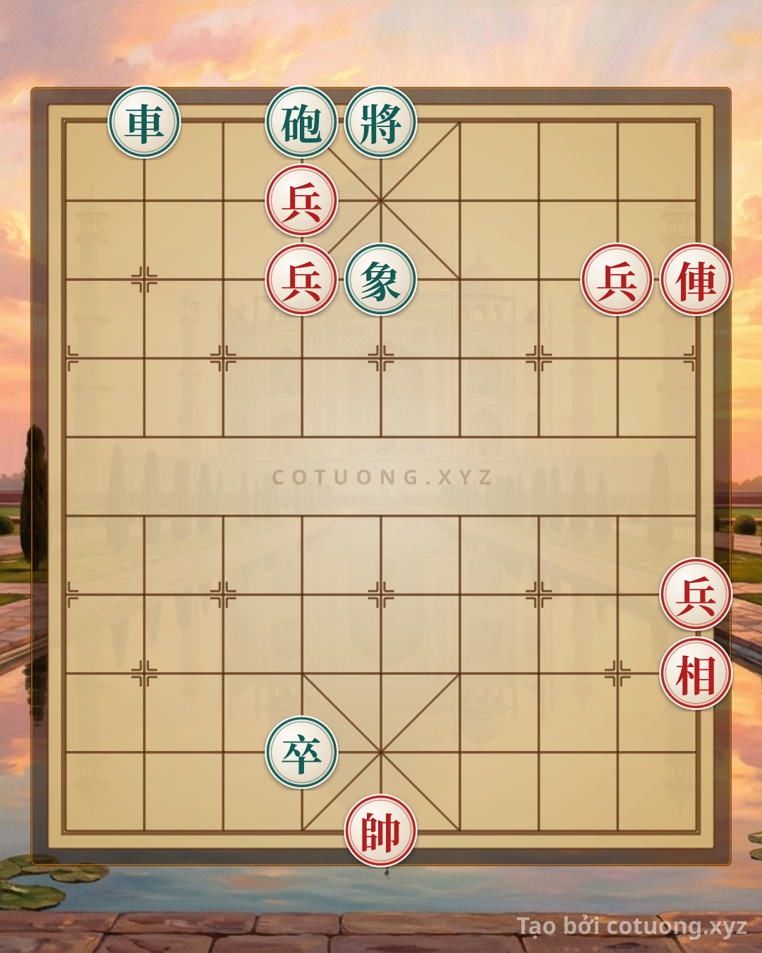 Challenge: Xiangqi: Red's Chariot-Cannon Tactics - Lessons in Resolve and Victory - Can you solve it?