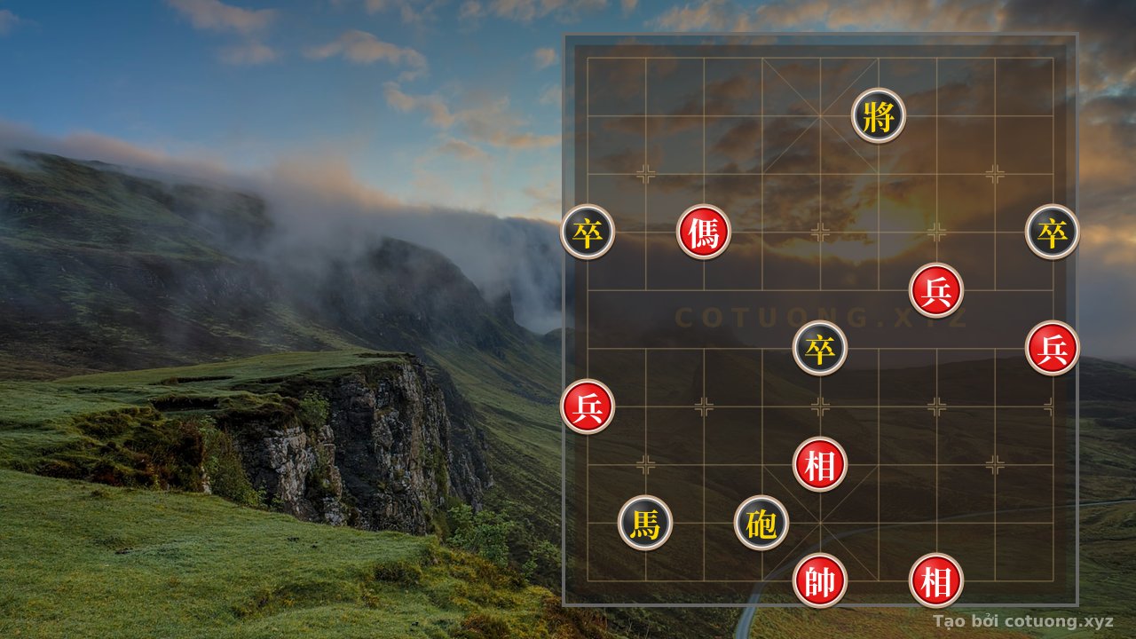 Thế cờ: Chess Master's Hidden Strategy: Decoding the Red-Black Perilous Formation — Cờ Tướng Online