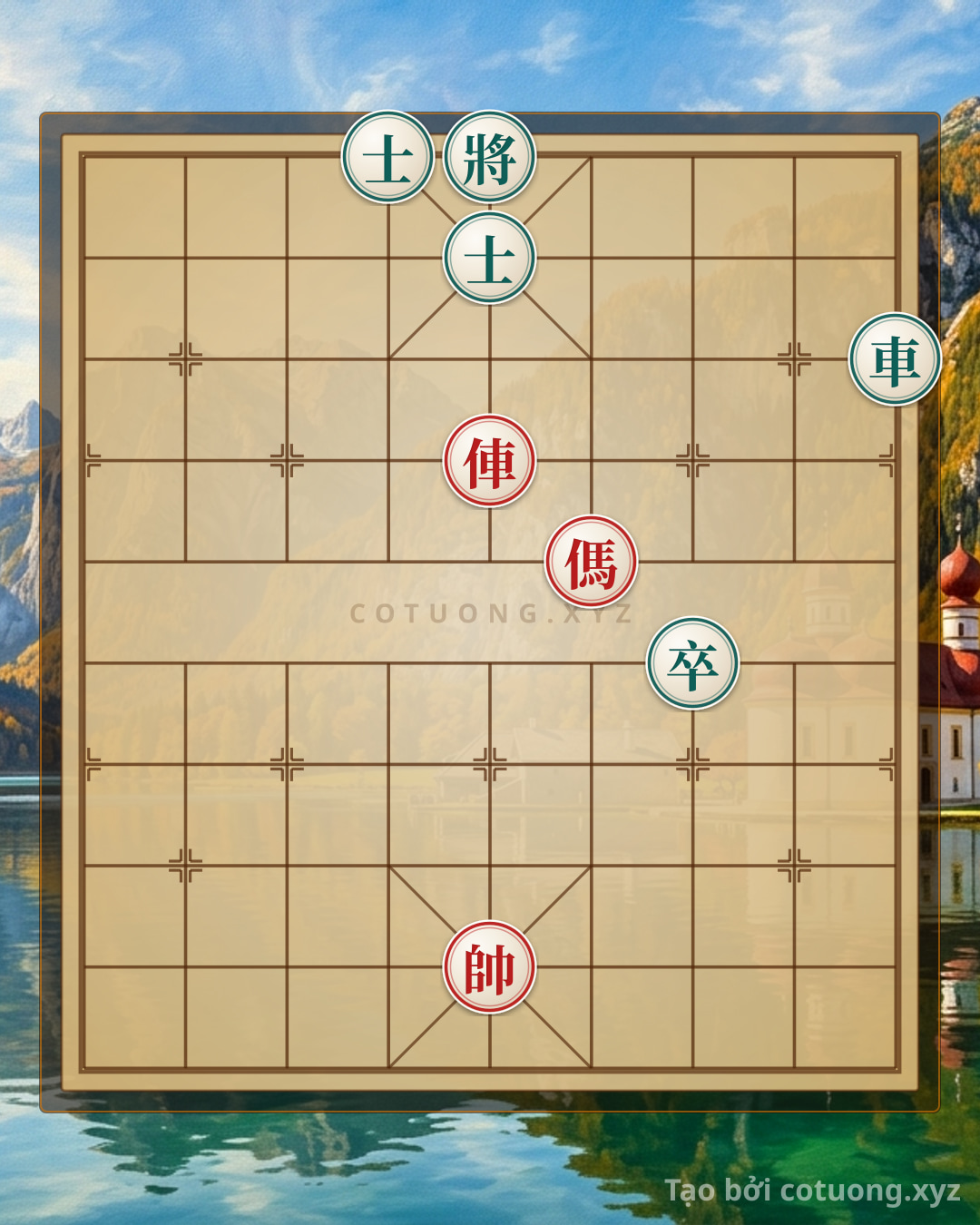 Challenge: Xiangqi (Chinese Chess) Strategy: Dividing the Palace and Winning the Game - Cmett Chess Level 8 - Can you solve it?