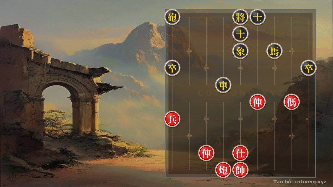 Thế cờ: Xiangqi: Red Strategy - Black Chariot Lane 4 is Blocked — Cờ Tướng Online