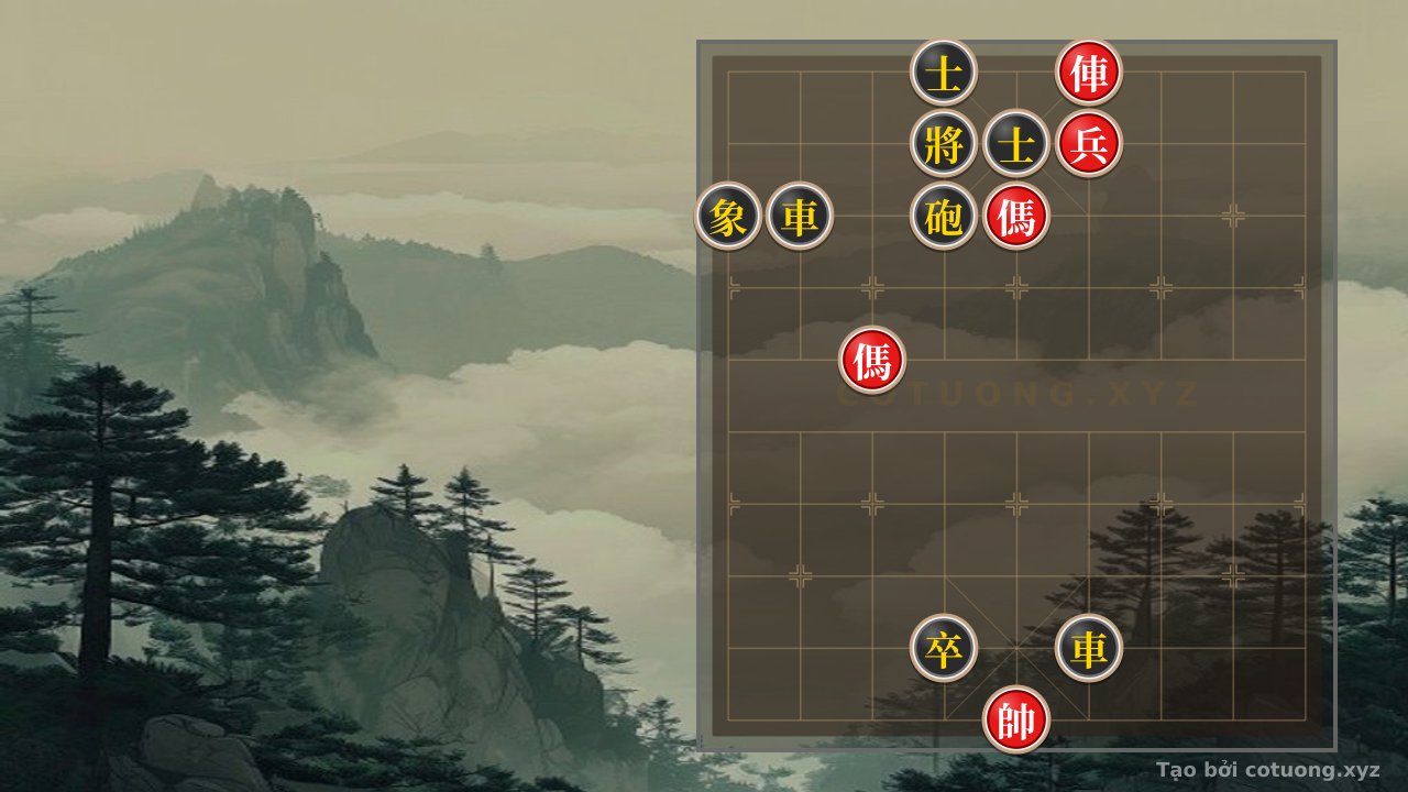 Thế cờ: Xiangqi: The Secret to Breaking the Red Double Horse Formation — Cờ Tướng Online