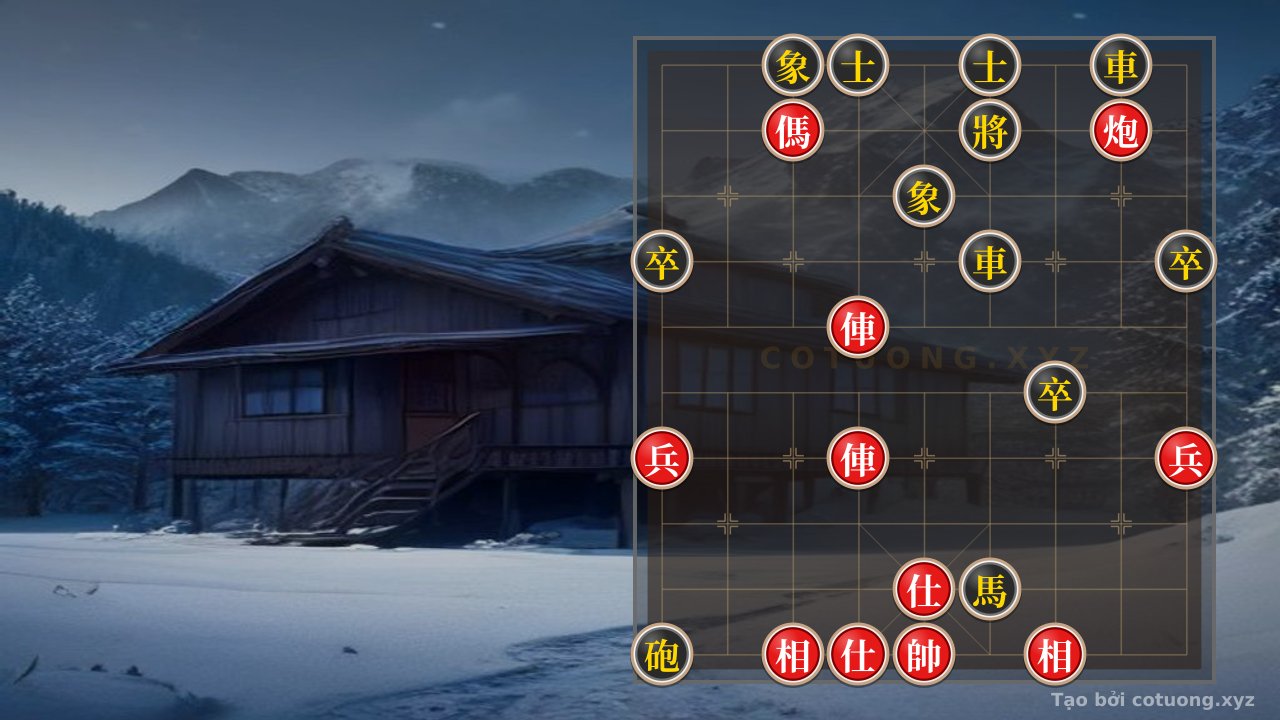 Thế cờ: Mastering the Endgame: How Red's 2 Rooks, Cannons, and Horses Crush Black's 3 Pawns in 7 Moves - A Masterclass in Checkmate Tactics — Cờ Tướng Online