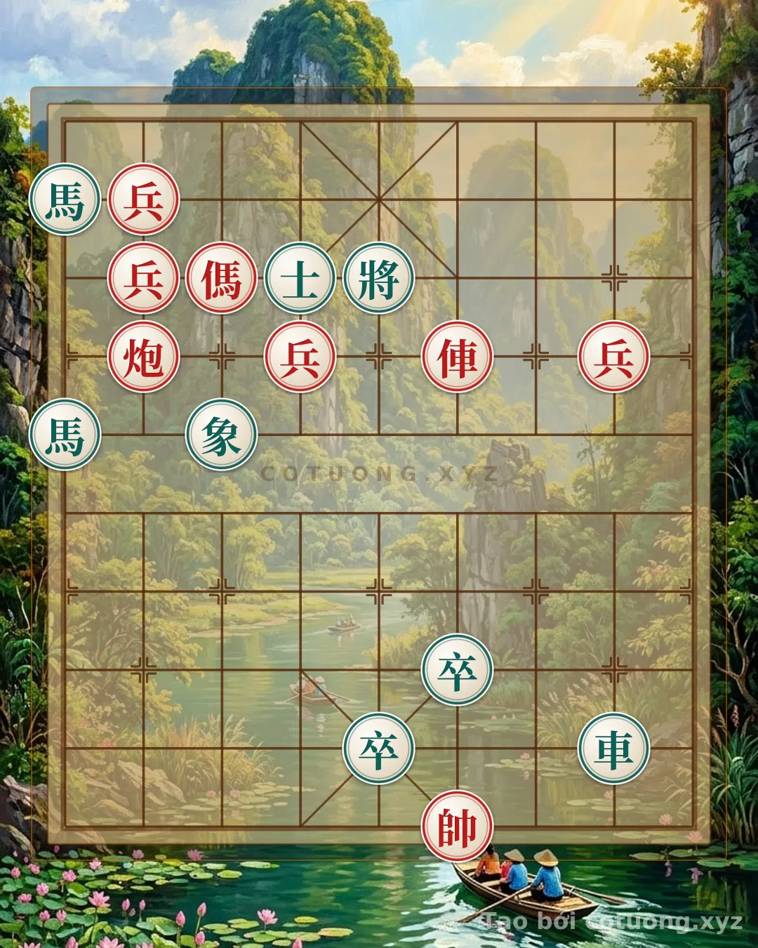 Thử Thách: Phượng Hoàng Đài Thượng: Thế Cờ Tướng Đỏ Khởi Động, Bàn Cờ Ngập Hương Trầm - Bạn có thể giải được?