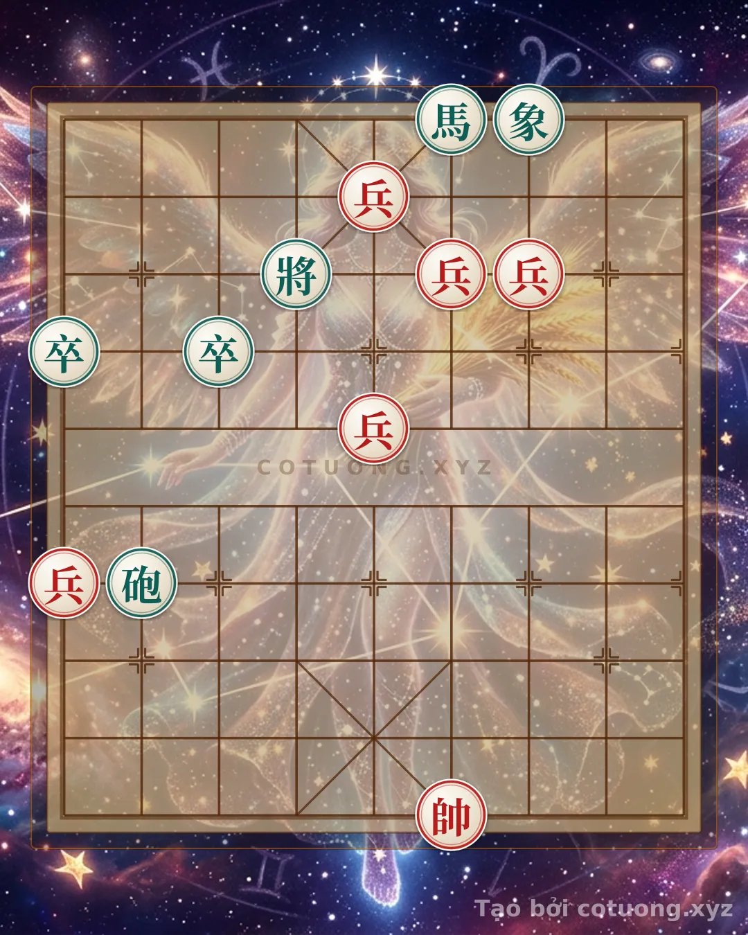 Challenge: Classic Endgame Secrets: 5 Pawns Decisively Attacking Cannon-Horse with 2 Pawns and Elephant - When Red Dominates Unmatched Tactical Play - Can you solve it?