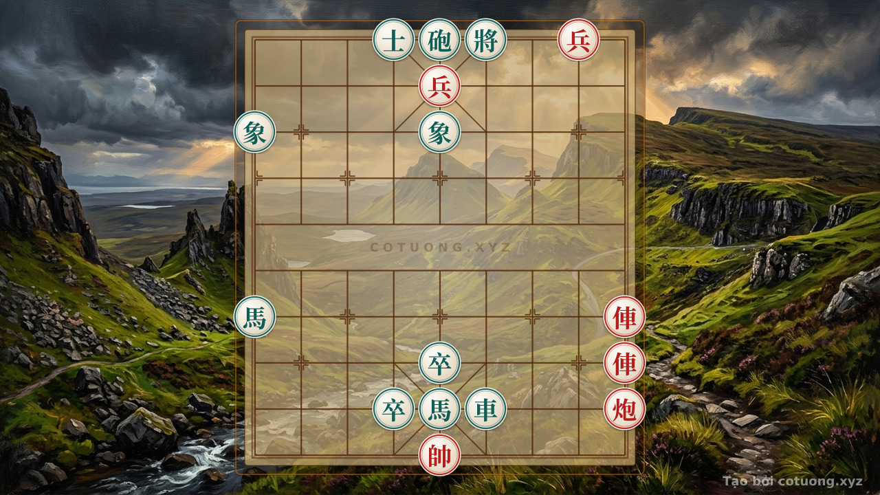 Thế cờ: Chess Strategy: The Art of Black Double Horses and Red Chariot Counterattack — Cờ Tướng Online
