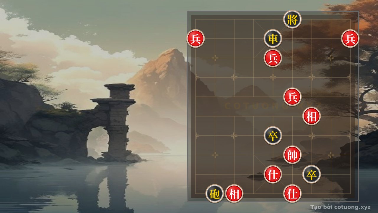 Thế cờ: Xiangqi Position: Red's Offensive, Black's Defensive - Basic Tactics — Cờ Tướng Online