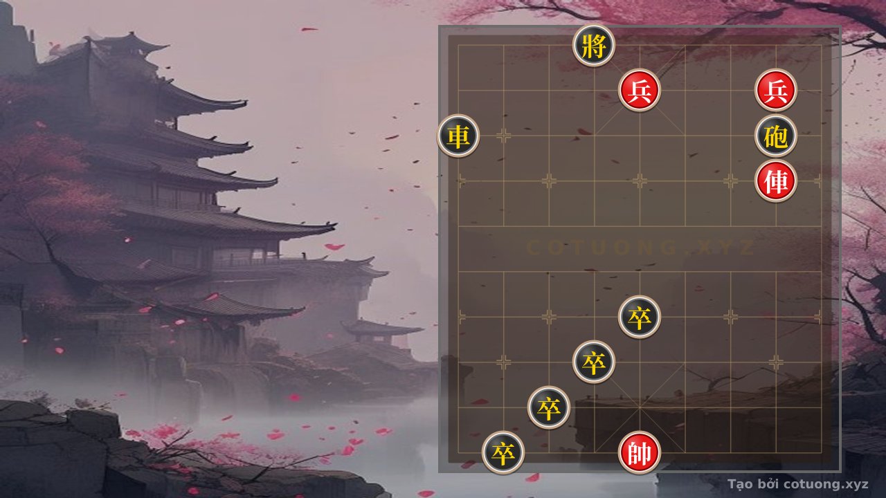 Thế cờ: Hidden General Chess: Black Defends Like a Sleeping Dragon, Red Attacks Like Thunder — Cờ Tướng Online