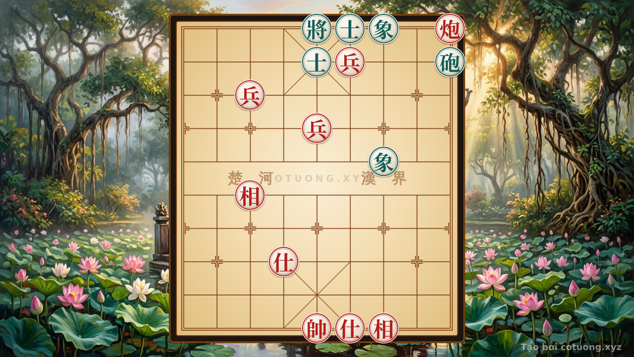 Thế cờ: Xiangqi: Hidden Defensive Tactics - Black Attacks When Red is Checkmated — Cờ Tướng Online