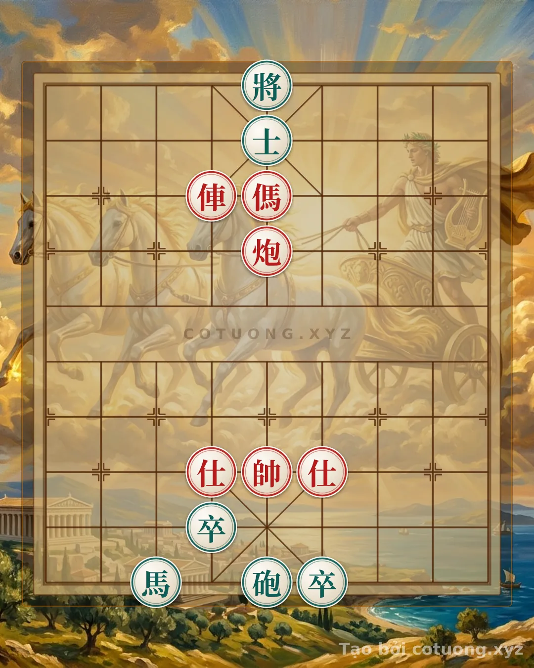 Challenge: The Legendary Endgame Secret: Red Chariot Cannon Horse Defeats Black Horse 2 Pawns in a Mythical Checkmate #40a5 - Can you solve it?
