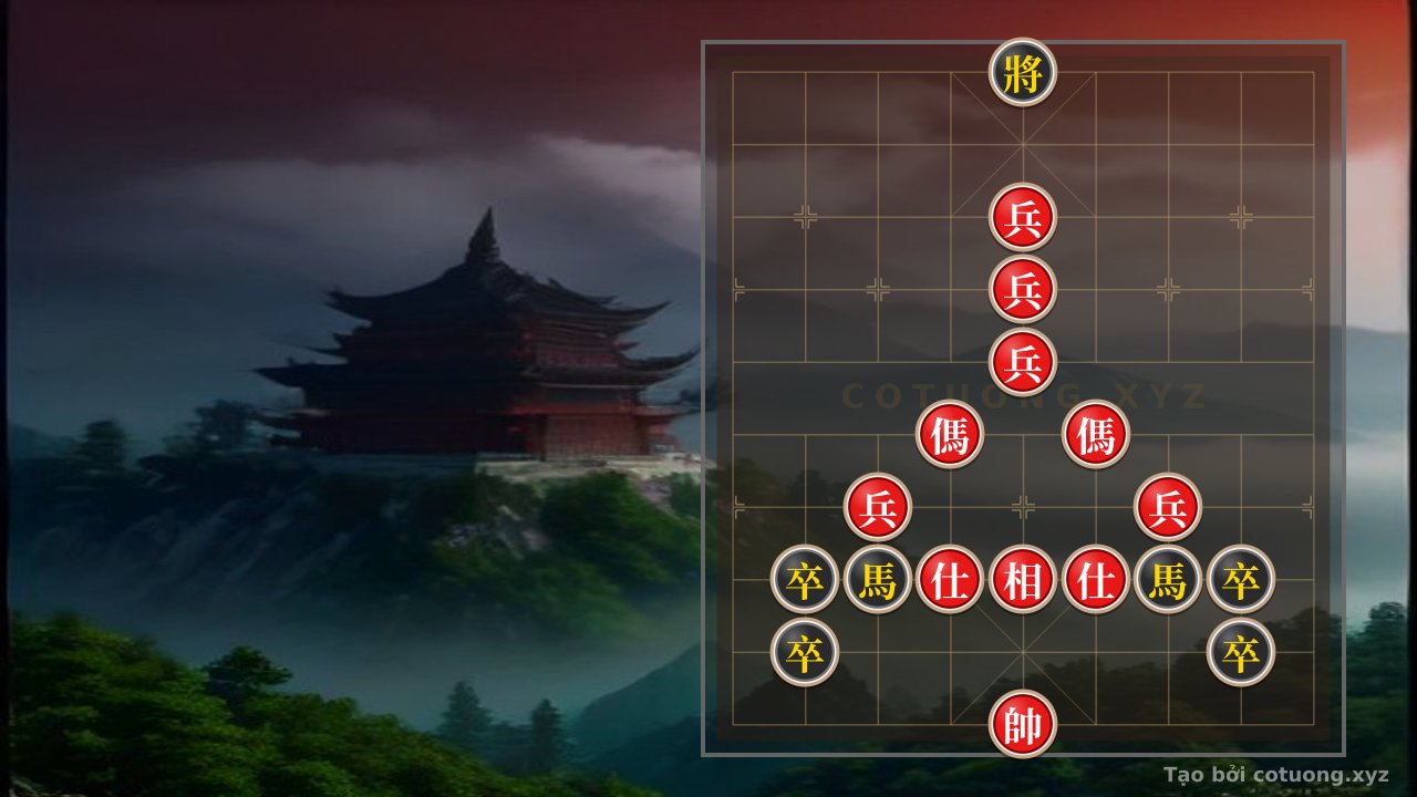 Thế cờ: Song Horse Rush: The Secret Strategy to Defeat the Black General in the Legendary Endgame — Cờ Tướng Online
