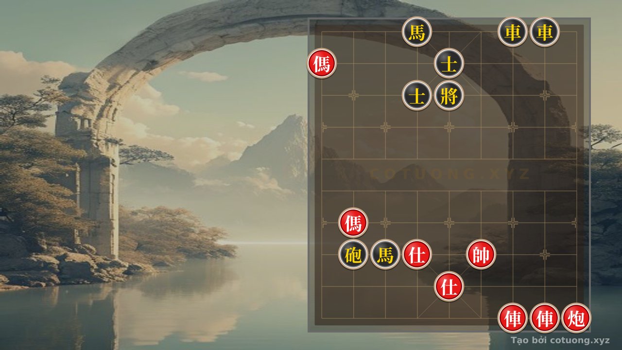 Thế cờ: Xiangqi: The Secret to Breaking the Red Chariot's Siege in the Double Horse Interlocking Formation — Cờ Tướng Online