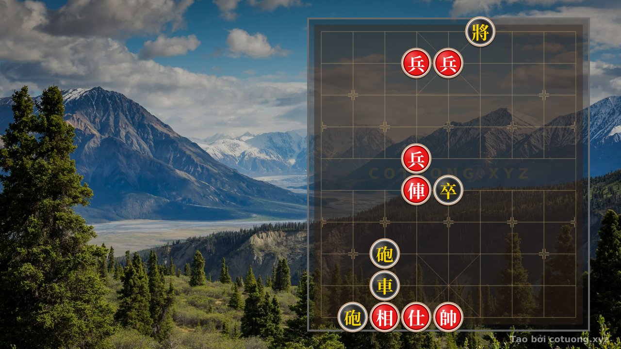 Thế cờ: Xiangqi: The Red's Tricky Defensive Strategy in the 6th File — Cờ Tướng Online
