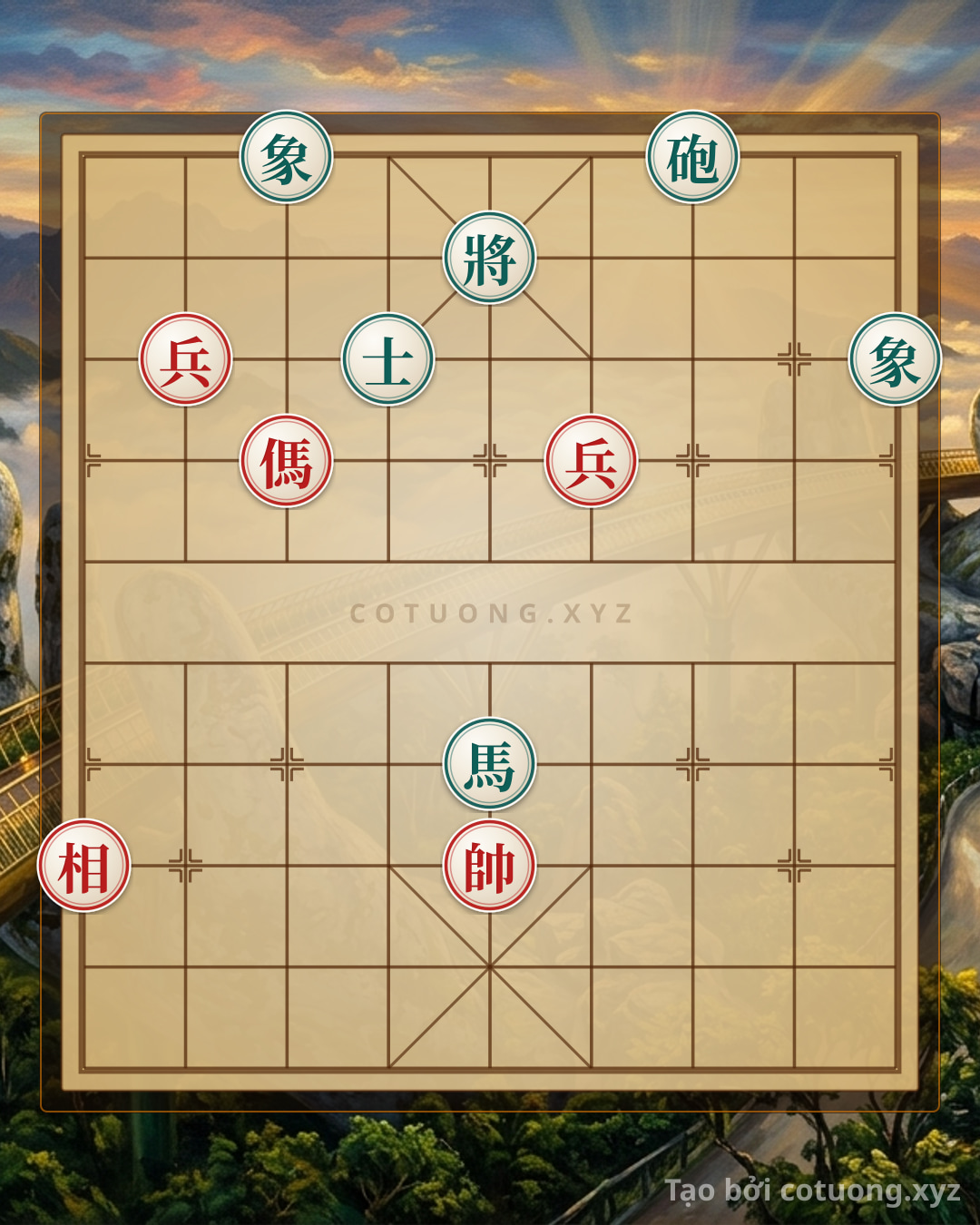 Challenge: Lưỡng chốt phò trợ, đoạt tướng bình thiên hạ - Can you solve it?