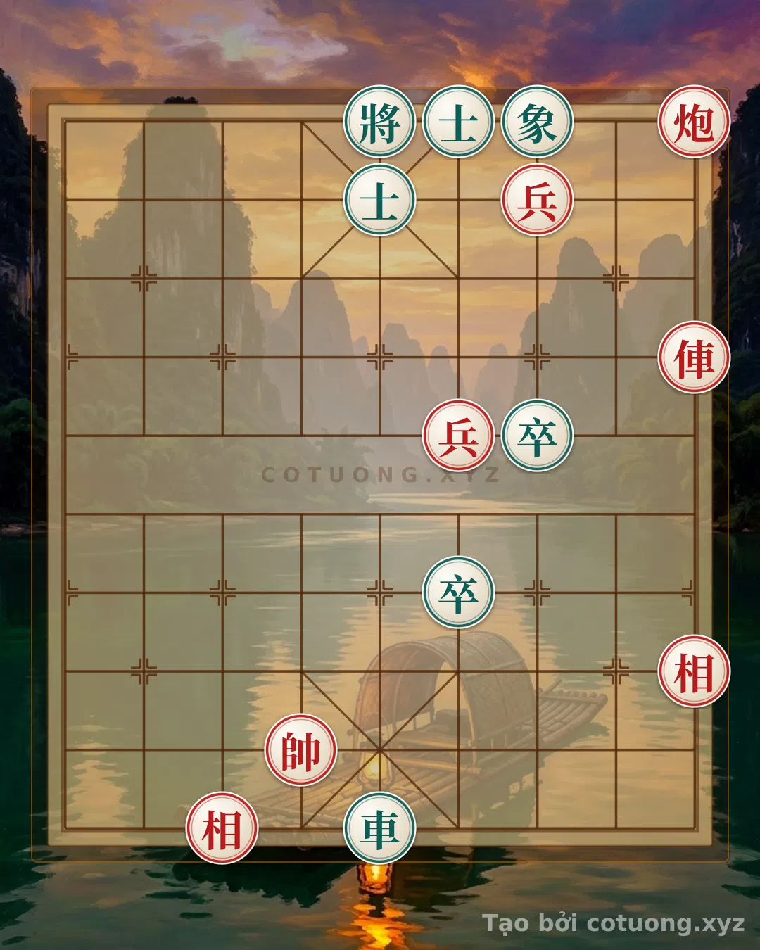 Thế cờ: The Ultimate Secret: Rook Cannon 2 Pawns Defeat Rook 2 Pawns 2 Advisors and Elephants in a Close Game! — Cờ Tướng Online
