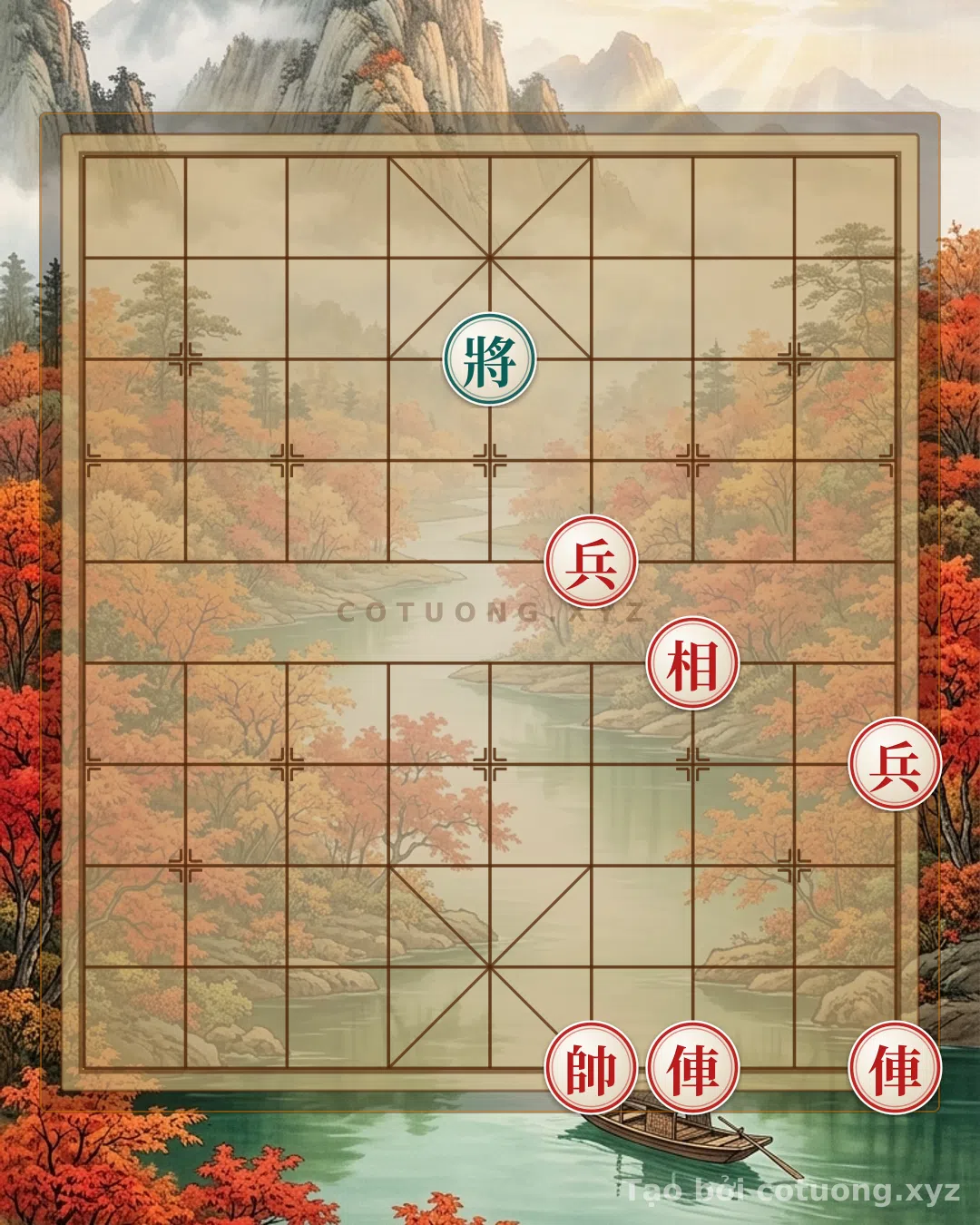 Thế cờ: The 'One King' Position - Defensive Tactics as Strong as Red Sandstone — Cờ Tướng Online