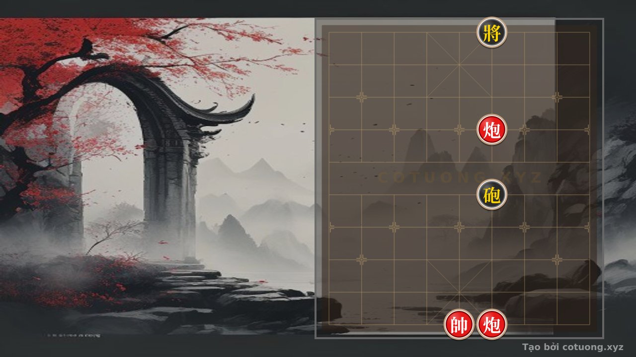Thế cờ: Xiangqi: Red Cannon on the 7th File, Black General Pinned - Tactical Tips for Beginners — Cờ Tướng Online