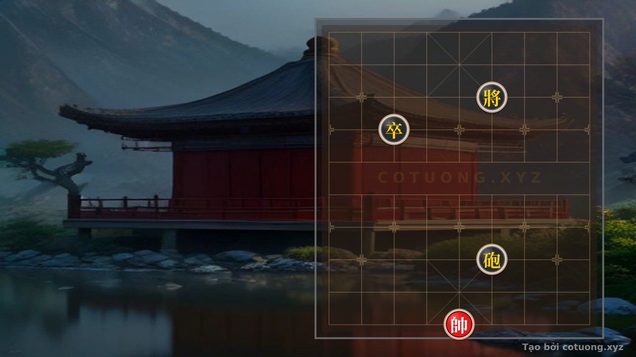 Thế cờ: Black General at File 6 Rank 8 - Black Cannon at File 6 Rank 3: Aggressive Endgame Tactics — Cờ Tướng Online