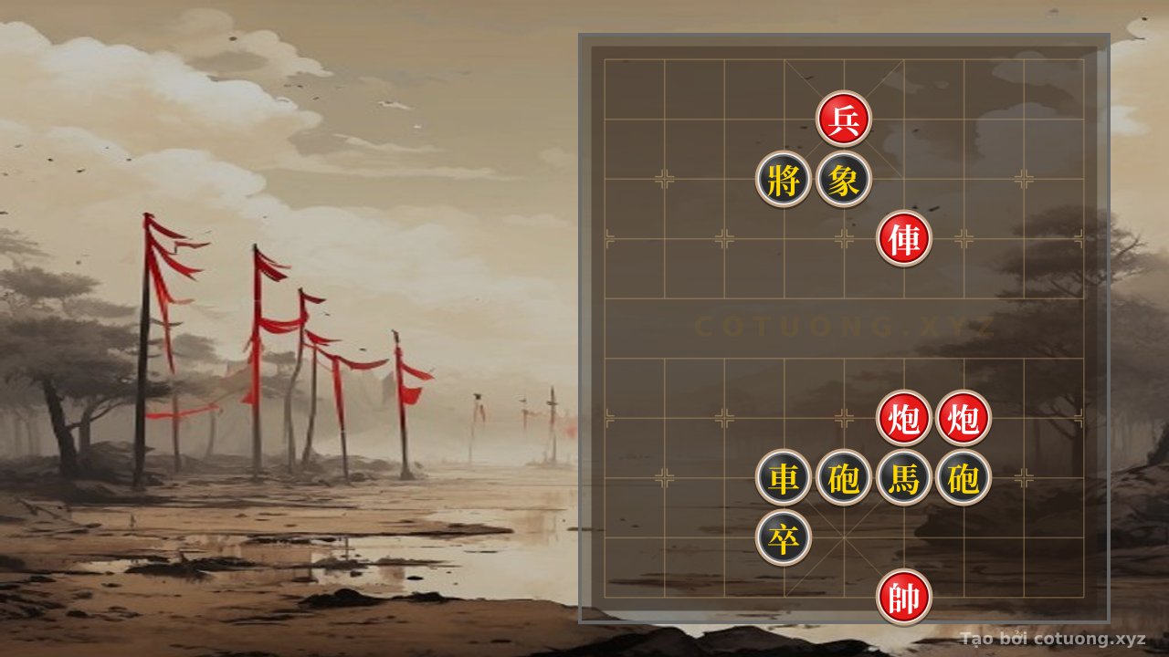 Thế cờ: Xiangqi Position Analysis: Defense Against the Red's Sudden Attack — Cờ Tướng Online