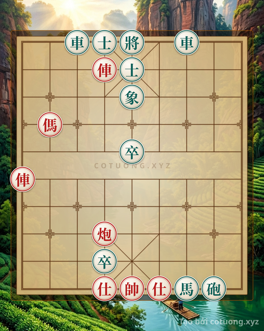 Challenge: The Mystery of the Xiangqi Board: Red Chariot on 6th Rank, 9th File and the Unexpected Counterattack - Can you solve it?