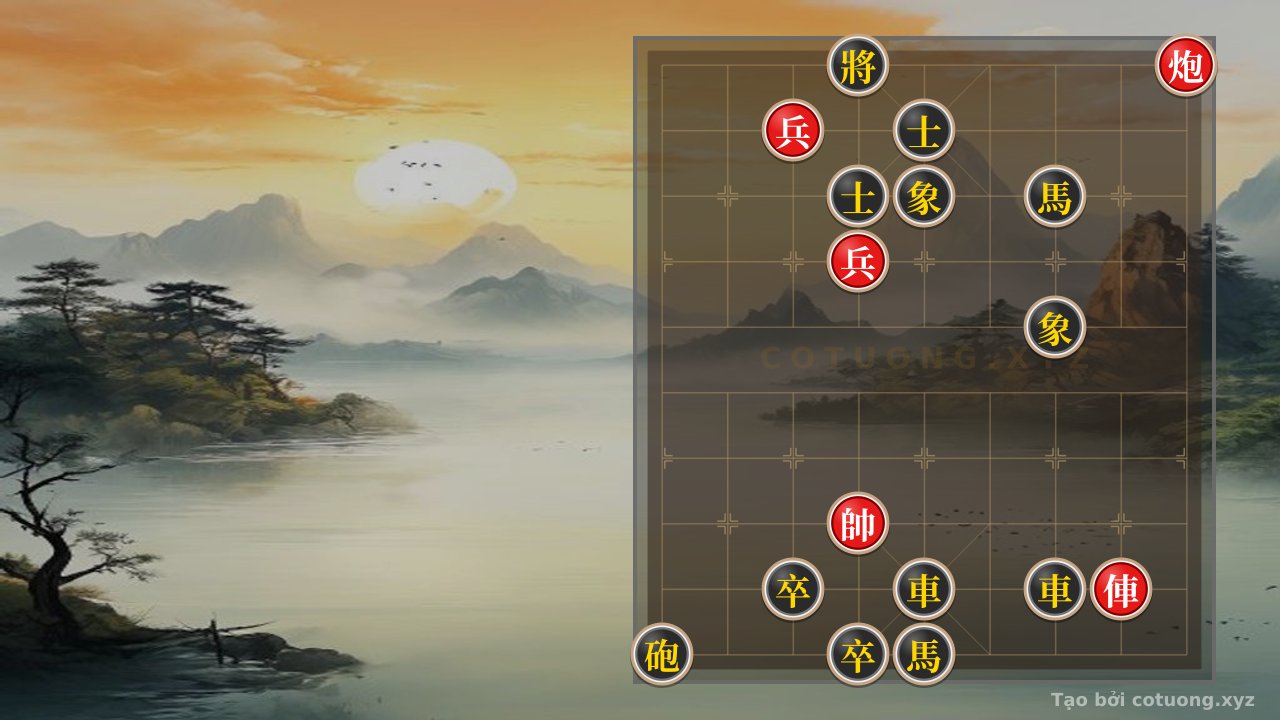 Thế cờ: Red General's Victory: The 'Straight Cannon' Strategy in the Double Horse Interlocking Formation — Cờ Tướng Online