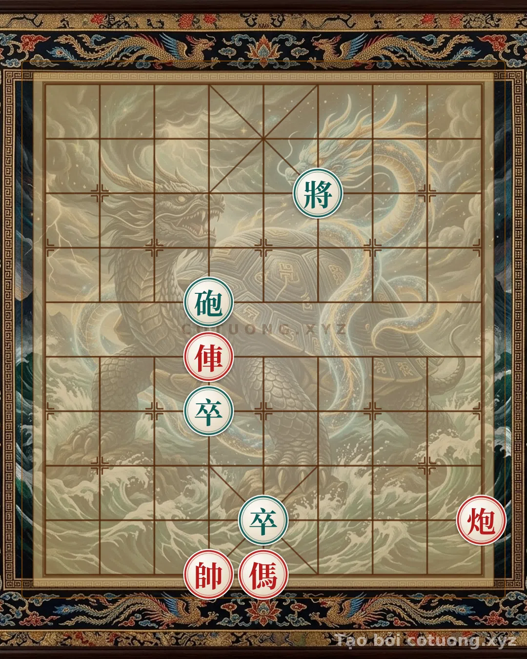 Thế cờ: Red General Chess: Defensive Tactics When Outnumbered - Learning from Basic Endgame — Cờ Tướng Online