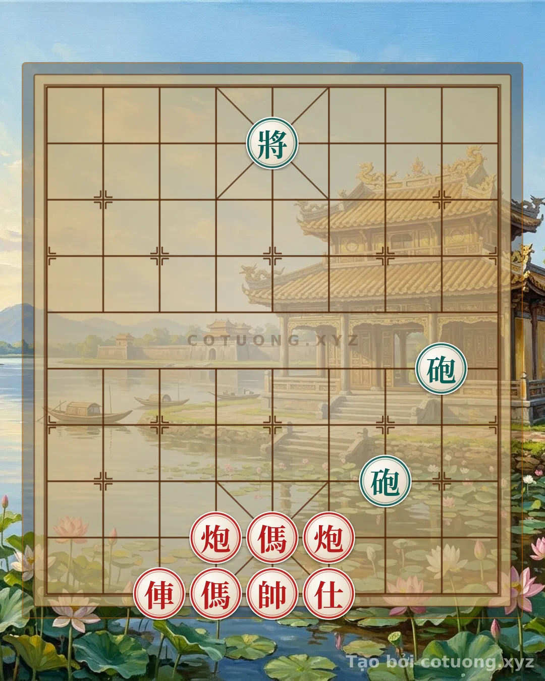 Thế cờ: The Empty Cannon Trap: The Best Red General Move in Xiangqi — Cờ Tướng Online