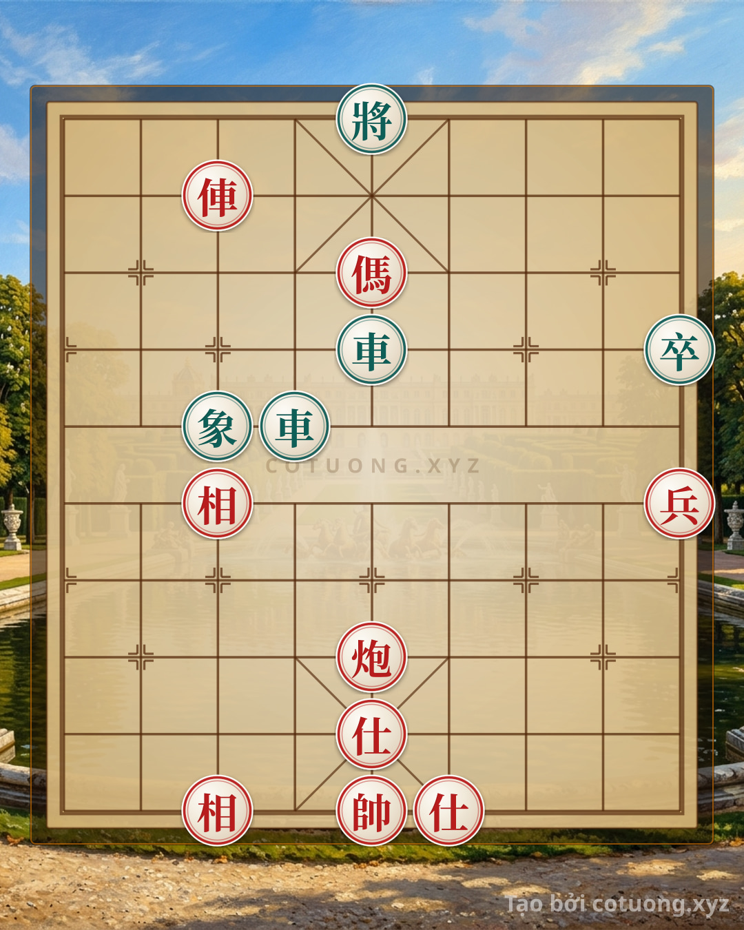 Challenge: Red General Chess: Defensive Strategies and Attacking Moves from Special Positions - Can you solve it?