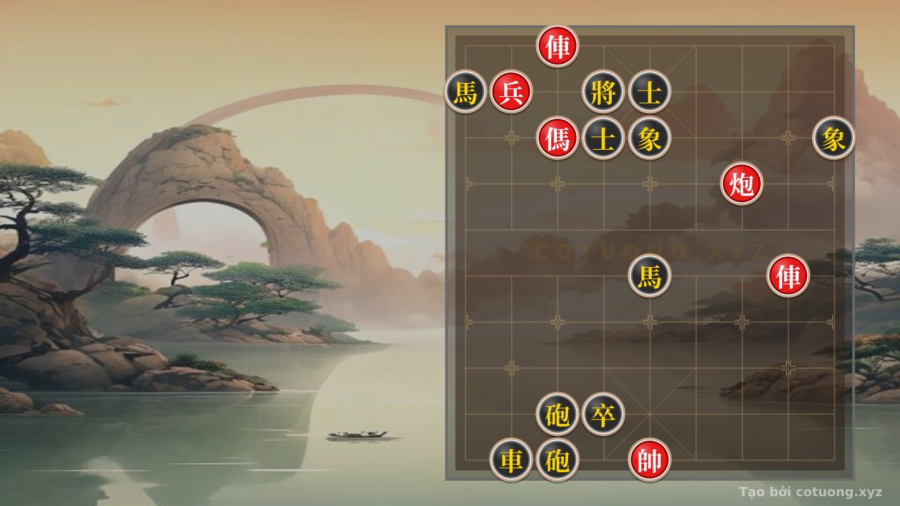 Thế cờ: Decoding the Xiangqi Mastery: When Two Red Chariots Face Black's Double Cannons and Horse - What's the Escape for the Player on the Brink? — Cờ Tướng Online