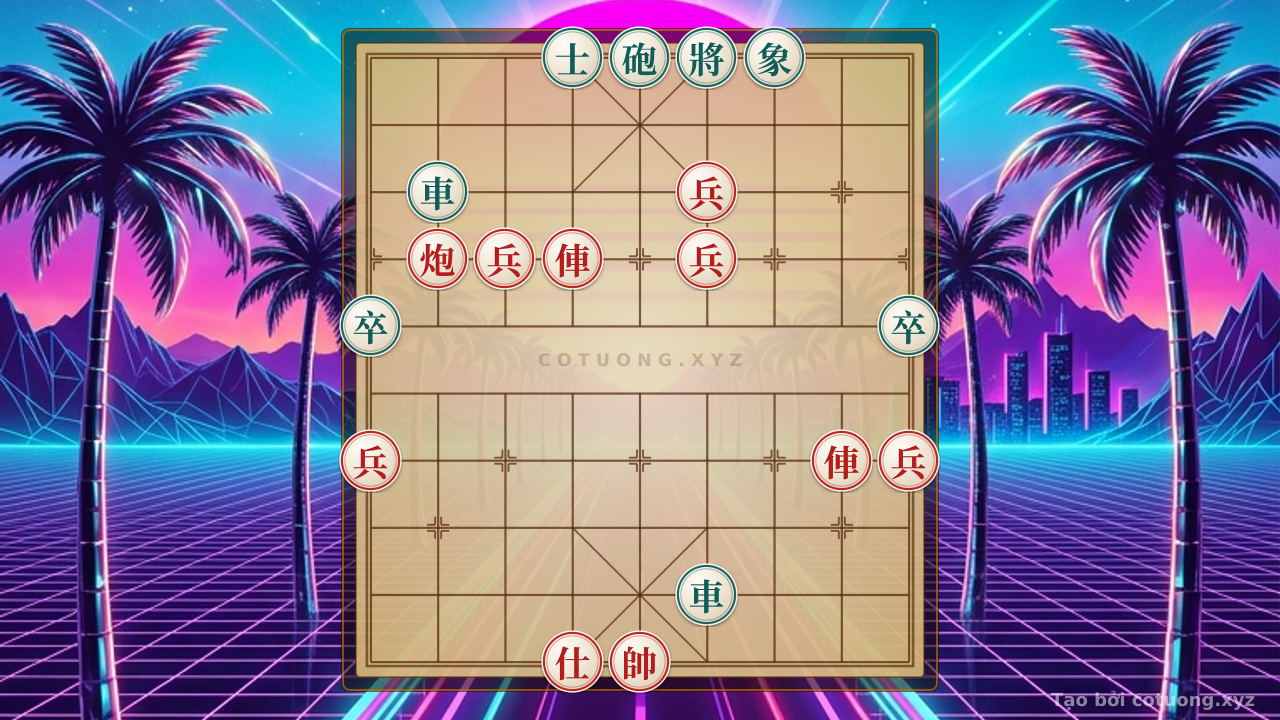Thế cờ: Xiangqi Tactics: 2 Rooks and Cannons vs. 5 Pawns and Advisors crushing 2 Rooks, 2 Pawns, and Elephants - Learn Chess with AI — Cờ Tướng Online