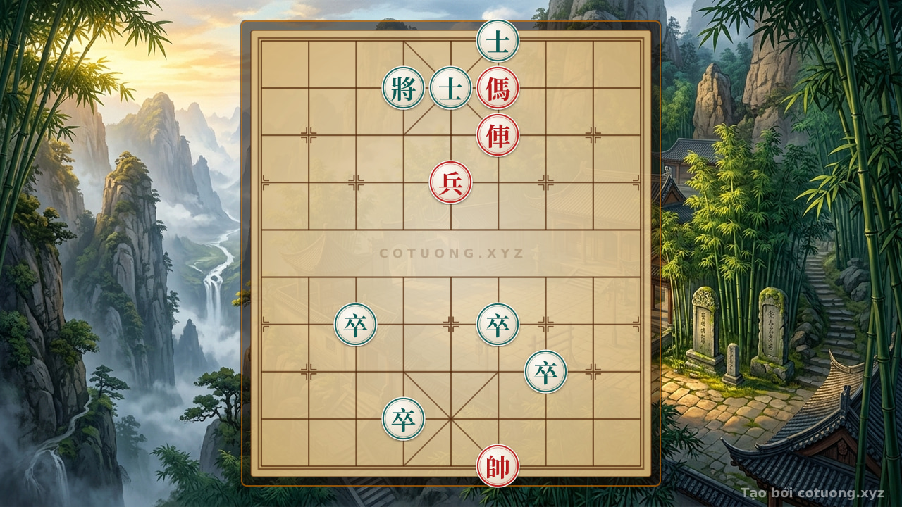 Thế cờ: The Secret of the Xiangqi Position: The Red Rook Alone Against the Eight-Trap Formation - Lightning Counterattack Tactics — Cờ Tướng Online