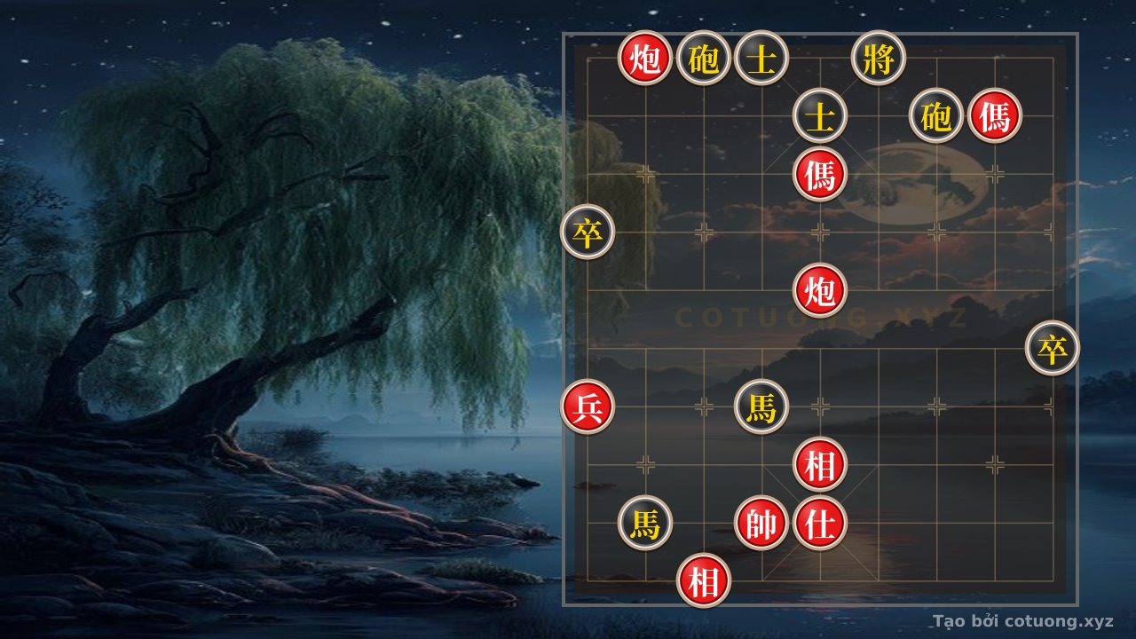 Thế cờ: Xiangqi Trap: Red Falls into the Black Cannon's Trap, Loses the Chariot in a Seemingly Safe Move — Cờ Tướng Online