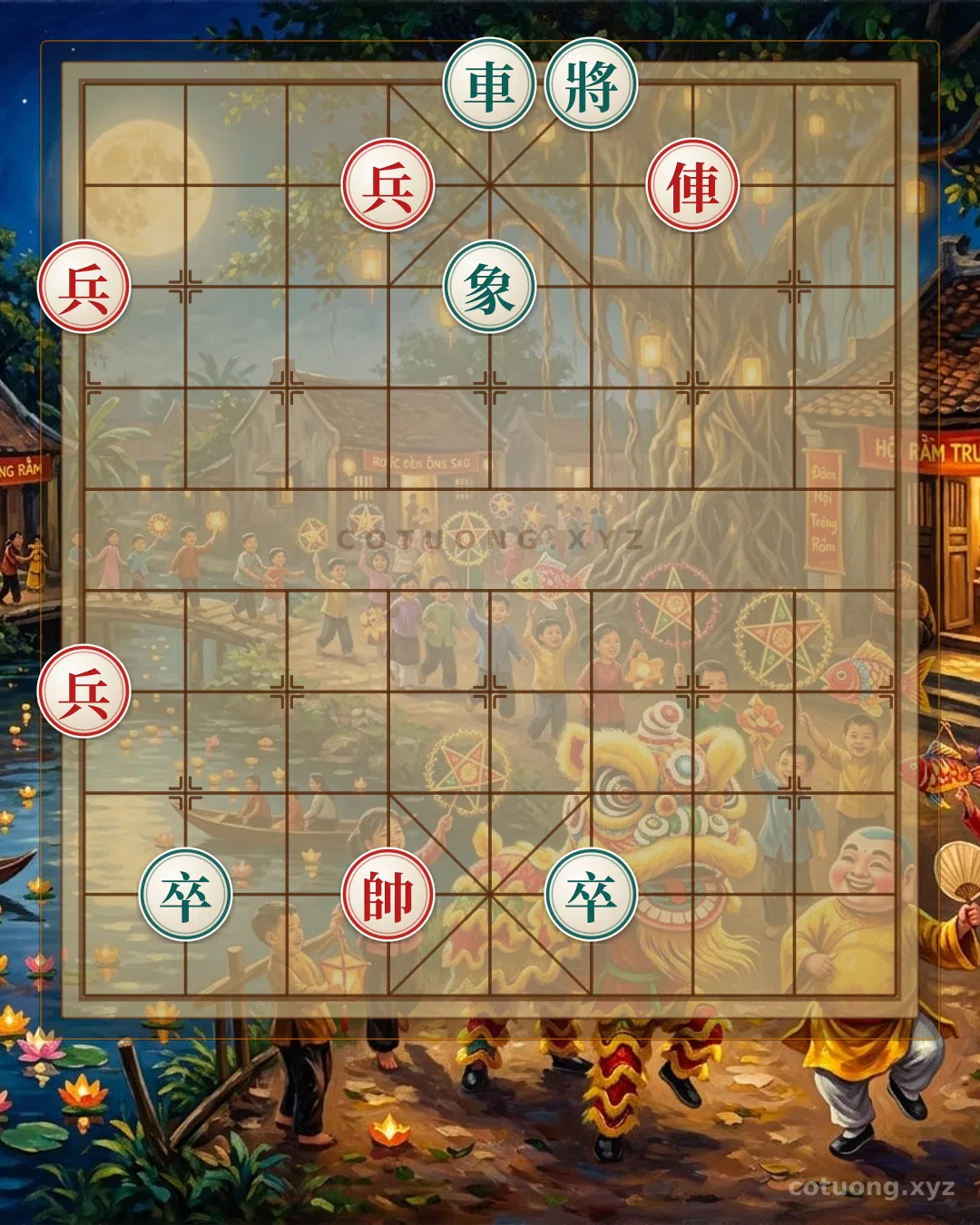 Thế cờ: Red General Falls into the 'Chariot Trap' - A Subtle Trap in a Rare Position — Cờ Tướng Online